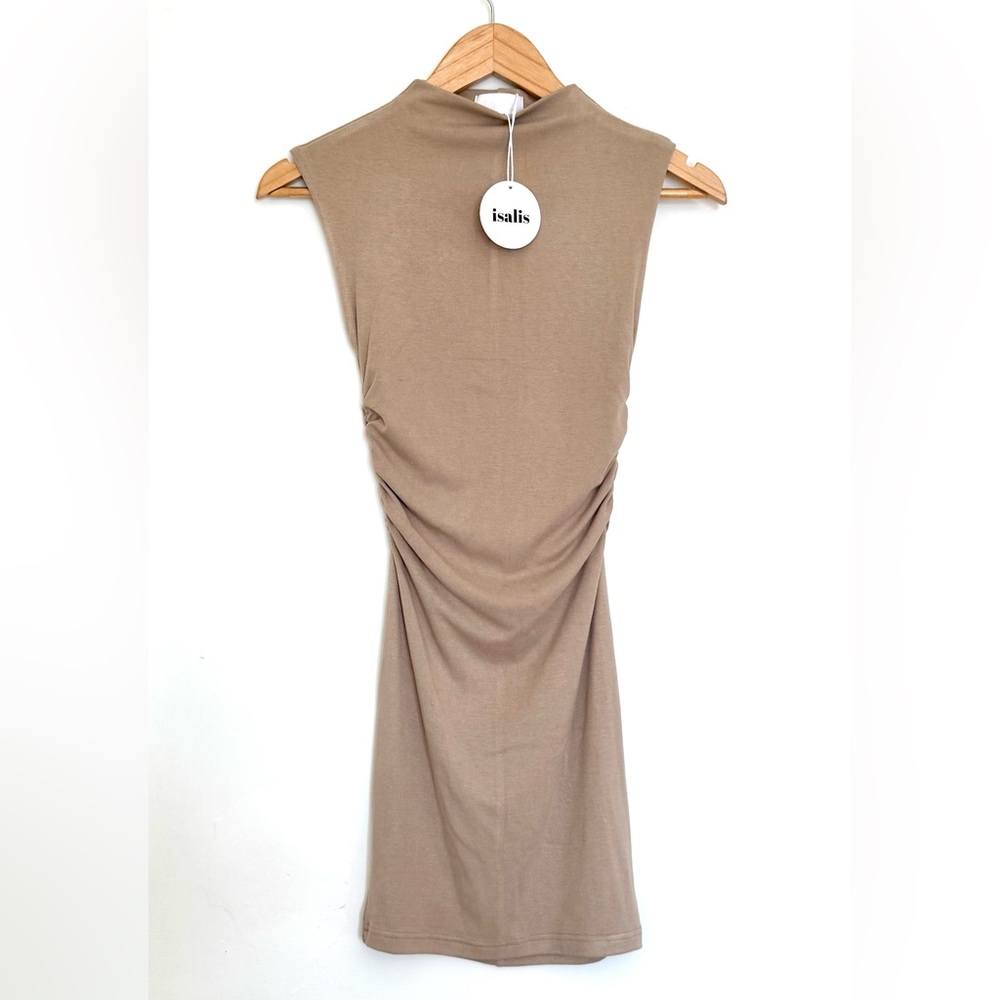 Isalis Taupe Mini Dress